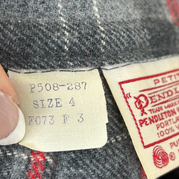 Vintage Pendleton Academia Preppy Plaid Wool Pleated Skirt Country Quiet Luxury - Picture 13 of 14